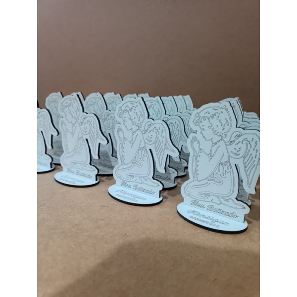 Anjinho Anjo lembrança para batizado em MDF personalizado - Imagem 2