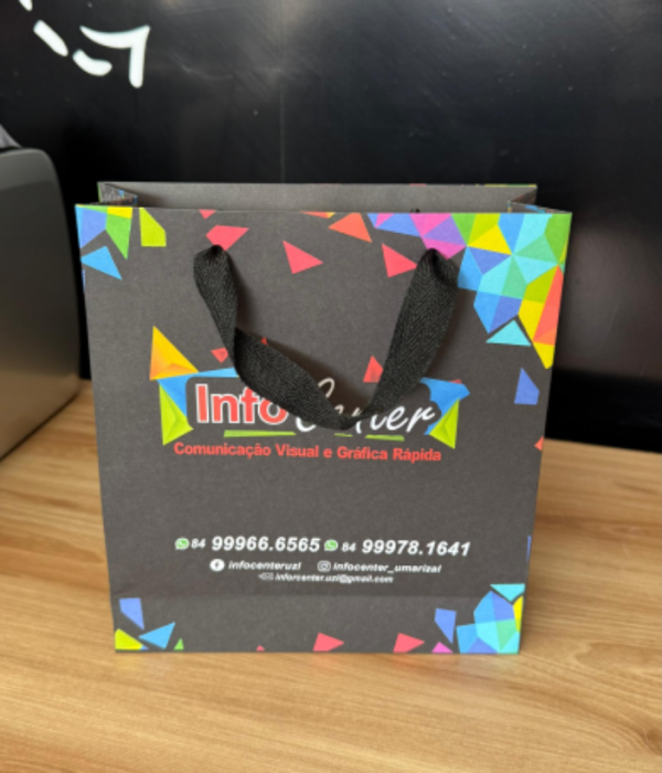 SACOLA DE PAPEL OFFSET PERSONALIZADA TAM. M - Imagem 2