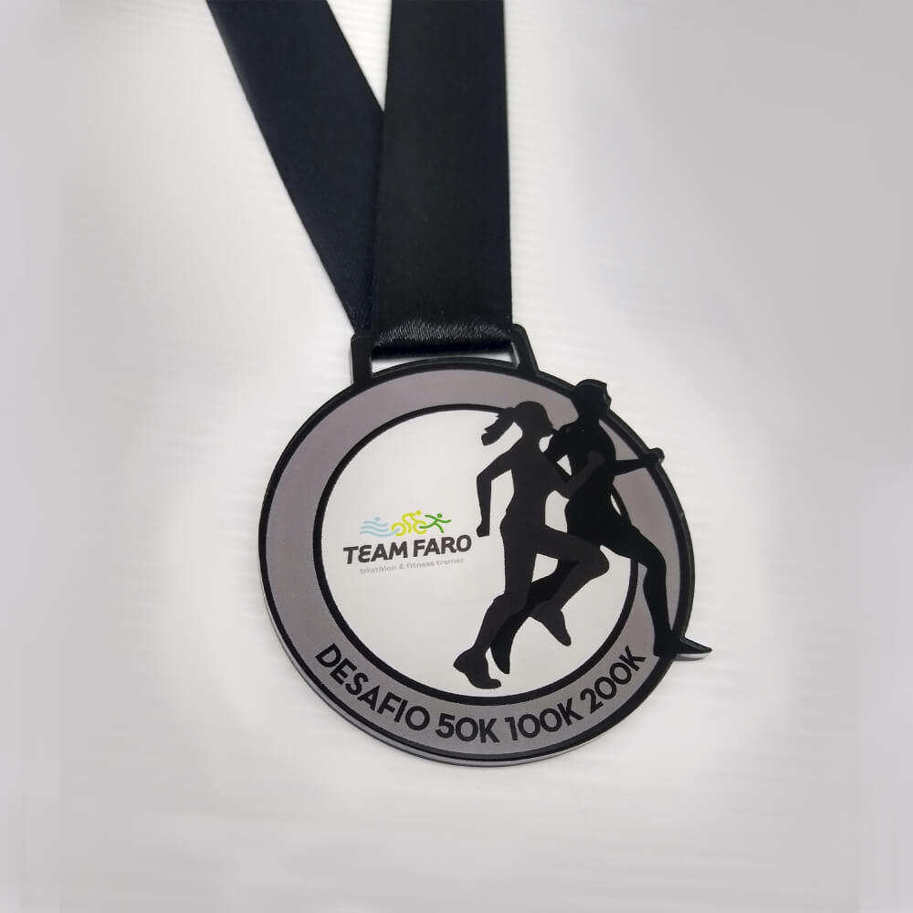 Medalhas Personalizadas Adesivada Redondas em Acrílico 10 UNDS