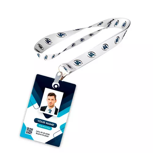 Crachá em pvc + cordão personalizado 20mm arte grátis - Imagem 2