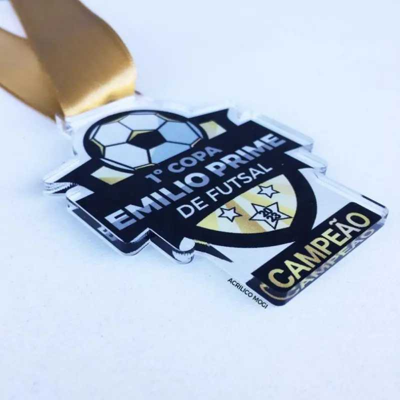 Medalhas Personalizadas Adesivada Redondas em Acrílico 10 UNDS - Imagem 2